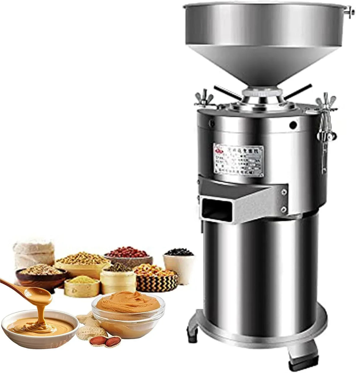 15kg/h Machine de Fabrication, Moulin, moulin électrique, 1100 W, 15 kg, professionnel, acier inoxydable, pour Cacahuètes