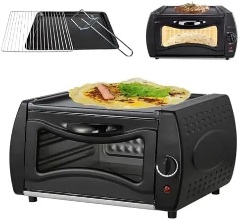 Four électrique à pizza, four de cuisson, Four à pizza de comptoir avec contrôle de température et accessoires pour Lahmacun