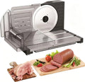 Pain Et Fromage, Lames Tranchantes en Acier Inoxydable, MObyat Trancheuse Électrique Domestique 18 Mm pour Viande, 160 W, Design Compact Et Pliable