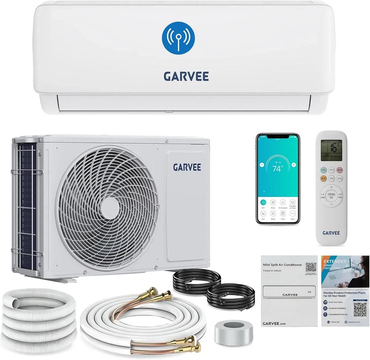 Climatiseur R32, 19 dB, Wi-Fi, Inverter, 12000 BTU Climatisation, Wi-Fi/App