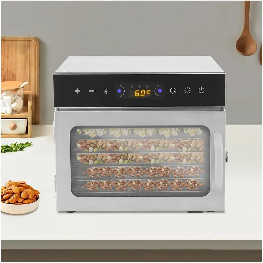 pour Viande Séchée, Légumes Fruits Viande Friandises pour Chiens et Herbes en Acier Inoxydable, pour Hakka Déshydrateur Alimentaire Professionnel