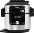 Ninja OL650EU Friteuse à air chaud, 7.5 L, 12 programmes, acier inoxydable, 12 fonctions de cuisson, SmartLid