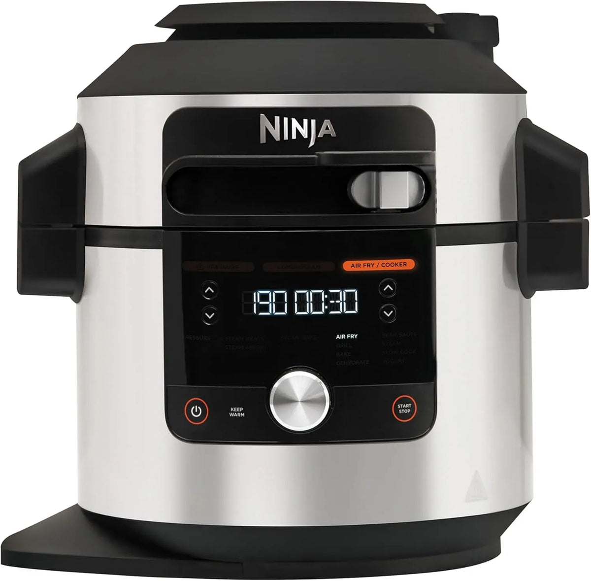 Ninja OL650EU Friteuse à air chaud, 7.5 L, 12 programmes, acier inoxydable, 12 fonctions de cuisson, SmartLid