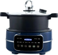 Ustensile de cuisson, 5 L, 80 à 200 °C, QUTBAG, minuteur, Circulation d'air Chaud à 360°, Multicuiseur 5L