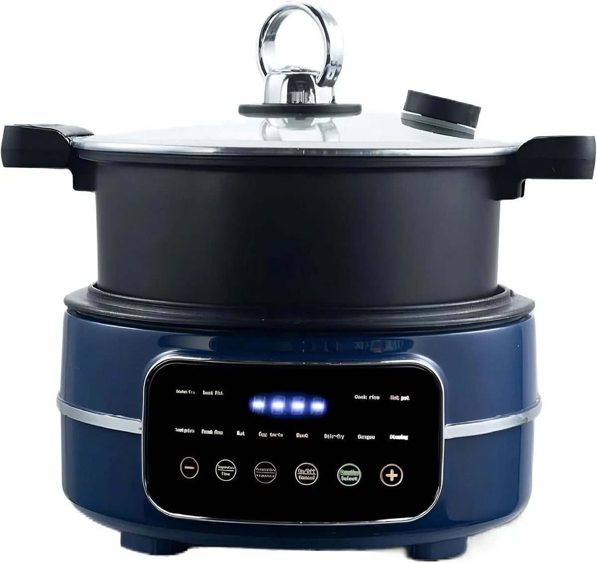 Ustensile de cuisson, 5 L, 80 à 200 °C, QUTBAG, minuteur, Circulation d'air Chaud à 360°, Multicuiseur 5L