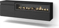 Meuble TV, 65 pouces, 150x45x35cm, foyer électrique, Skraut Home