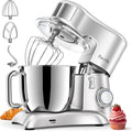 Préparez des pâtes à gâteaux, pétrissez les pâtes à brioche et à pizza, Pâtissier 1300W, Bol en Acier Inoxydable 6,5L, 10 Vitesses, fouettez des