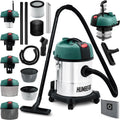 Aspirateur, 20 L, 1200 W, industriel, appareil électrique d'aspiration, Humberg Aspirateur industriel humide et sec