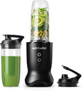 Blender, 1200 W, nutribullet NB1206MB, acier inoxydable, noir, 2 Tasses en Tritan de 900ml et 700ml