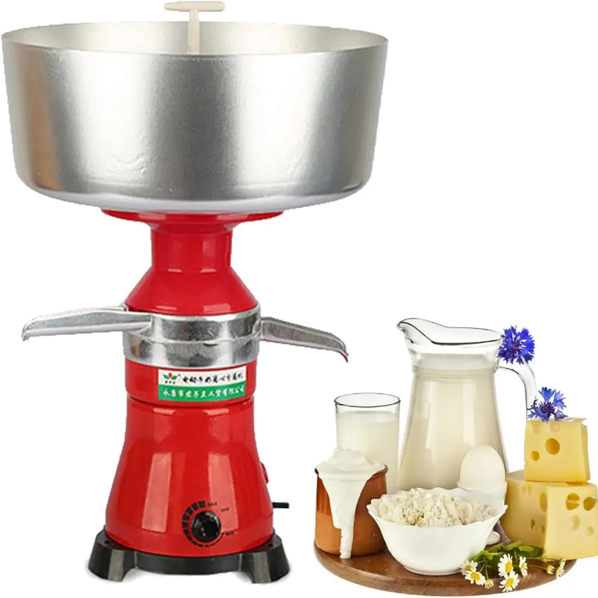 Séparateur de Lait Électrique, Centrifuge pour Ferme Domestique, pour Manuel et Automatique, Acier Inoxydable 304 Alimentaire pour Lait de Chèvre