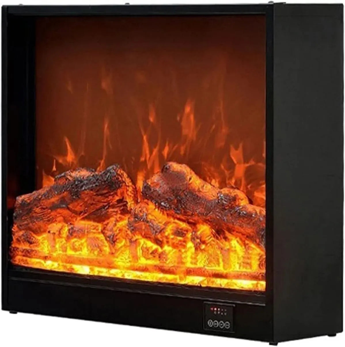 Radiateur électrique, 1500 W, encastrable, effet 3D, flamme dynamique réaliste 3D, 750/1500 W Décorative Chemin