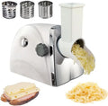 facile à nettoyer pour la cuisine, puissance de 300 W, Râpe électrique et trancheuse équipé de 3 lames en acier inoxydable, capacité de 60 kg/h
