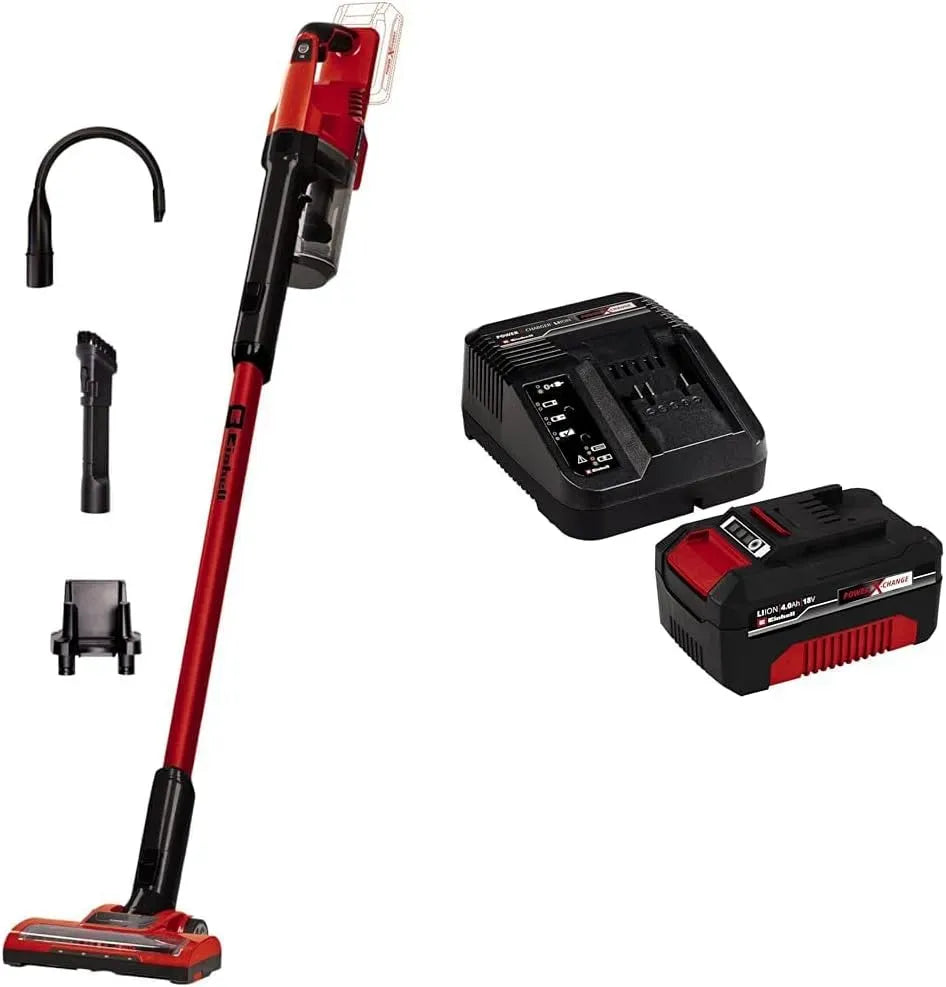 Einhell SV 18 Aspirateur, 0,6 L, 18 V, grand réservoir, Chargeur et Batterie 4,0Ah