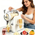 Machine à Granita, Ajustable, machine à granité, 2 L, 5 programmes, surface texturée, professionnel, blanc, pour Granités Et Milkshakes White