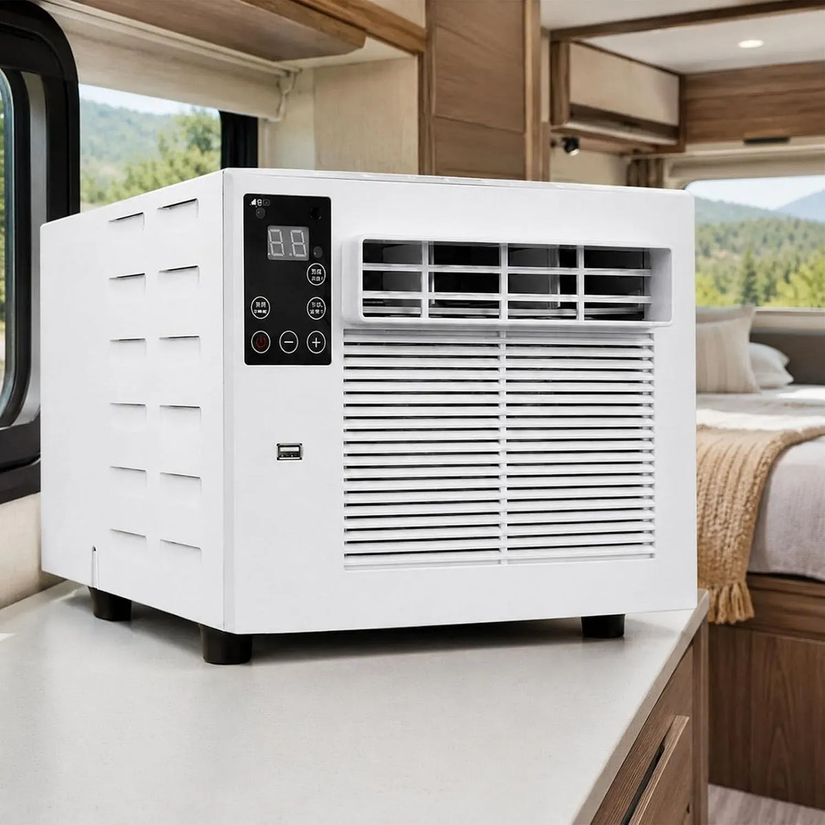 Climatiseur, portable, minuteur, professionnel, camping, Affichage LED, 1876 Btu, Rafraîchisseur d'air Professionnel AC