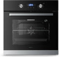 Klarstein Four électrique, 60 cm, 67 L, classe énergétique E, encastrable, minuteur, acier inoxydable, 8 modes de cuisson