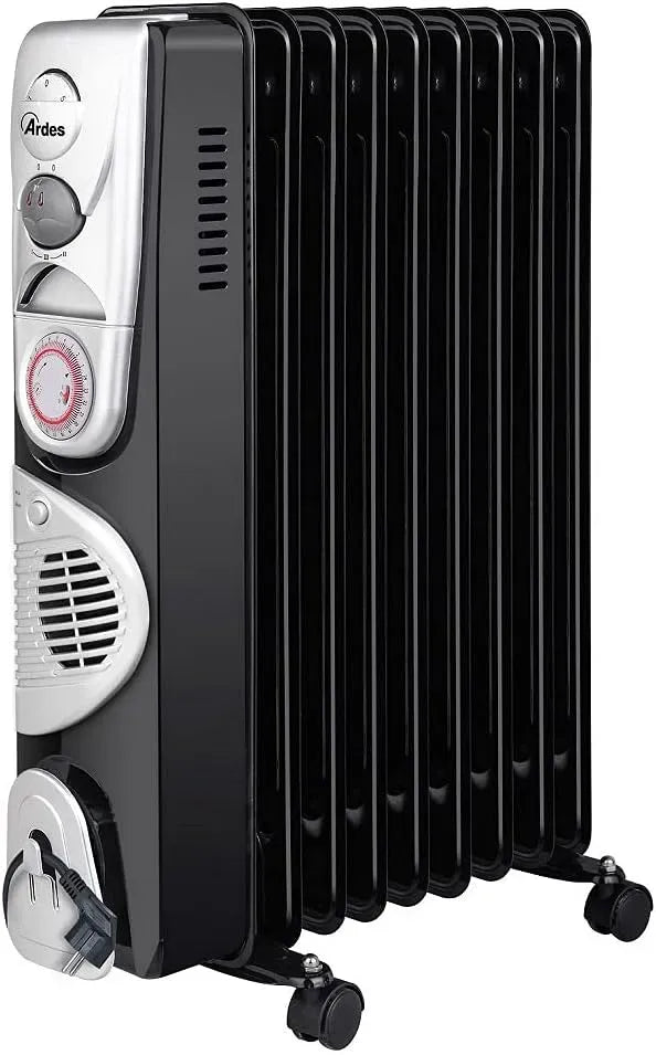 Radiateur électrique, 2400 W, ARDES OILO9, minuteur, fonction turbo 400 W