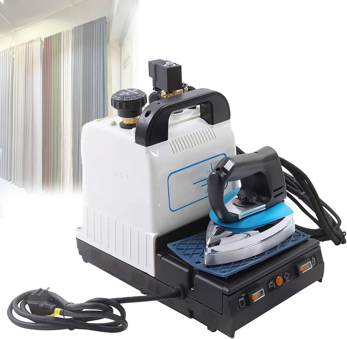 avec station, Générateur, vapeur, professionnel, acier inoxydable, pour le repassage commercial