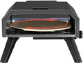 Four électrique à pizza, 33 cm, extérieur, camping, noir, Barbecue à Pizza de 4 KW avec Pierre Pizza de ⌀33 cm