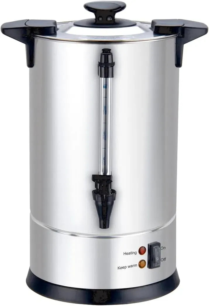 Robinet de cuisine, 6,3 L, maintien au chaud, thermostat, professionnel, acier inoxydable, filtre inox réutilisable, 50 tasses