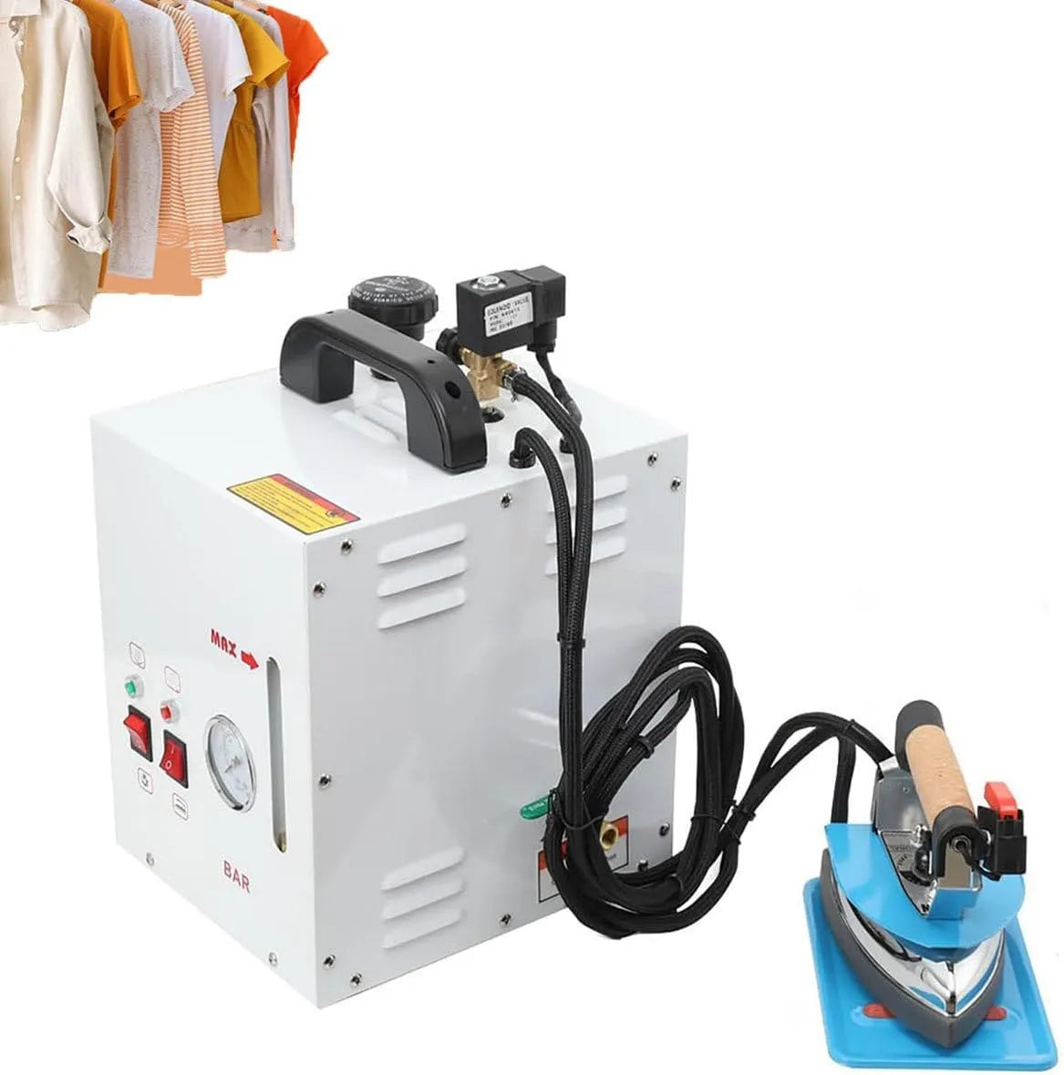 Température Et Pression Réglables, pour Fer à Repasser électrique Polyvalent pour Usage Domestique Et Industriel, Fer à Repasser Industriel à Vapeur